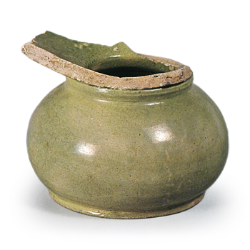 緑釉 唾壺 | 鶴田 純久の章 お話