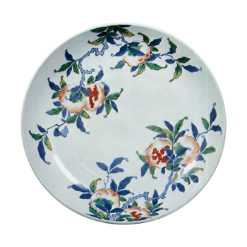 鍋島 色絵 柘榴文 皿 | 鶴田 純久の章 お話