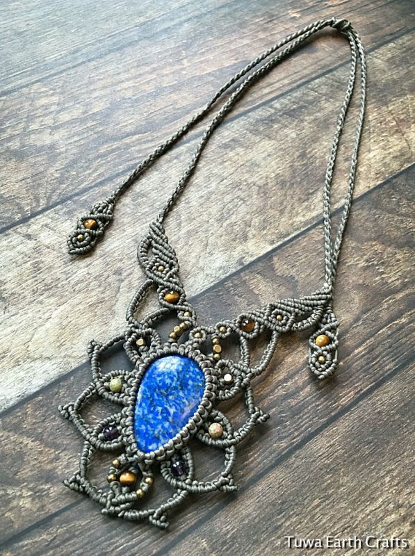 開運・受験お守り・厄除け】高品質ラピスラズリ ネックレス＊1点もの