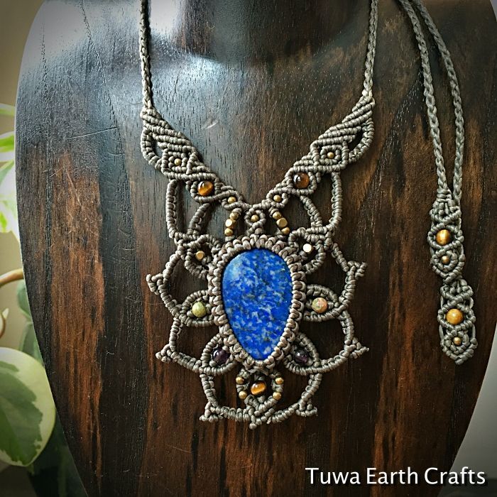 開運・受験お守り・厄除け】高品質ラピスラズリ ネックレス＊1点もの