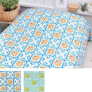 アフリカンモチーフ マルチクロス 厚手 200×200 ソファー・ベッド