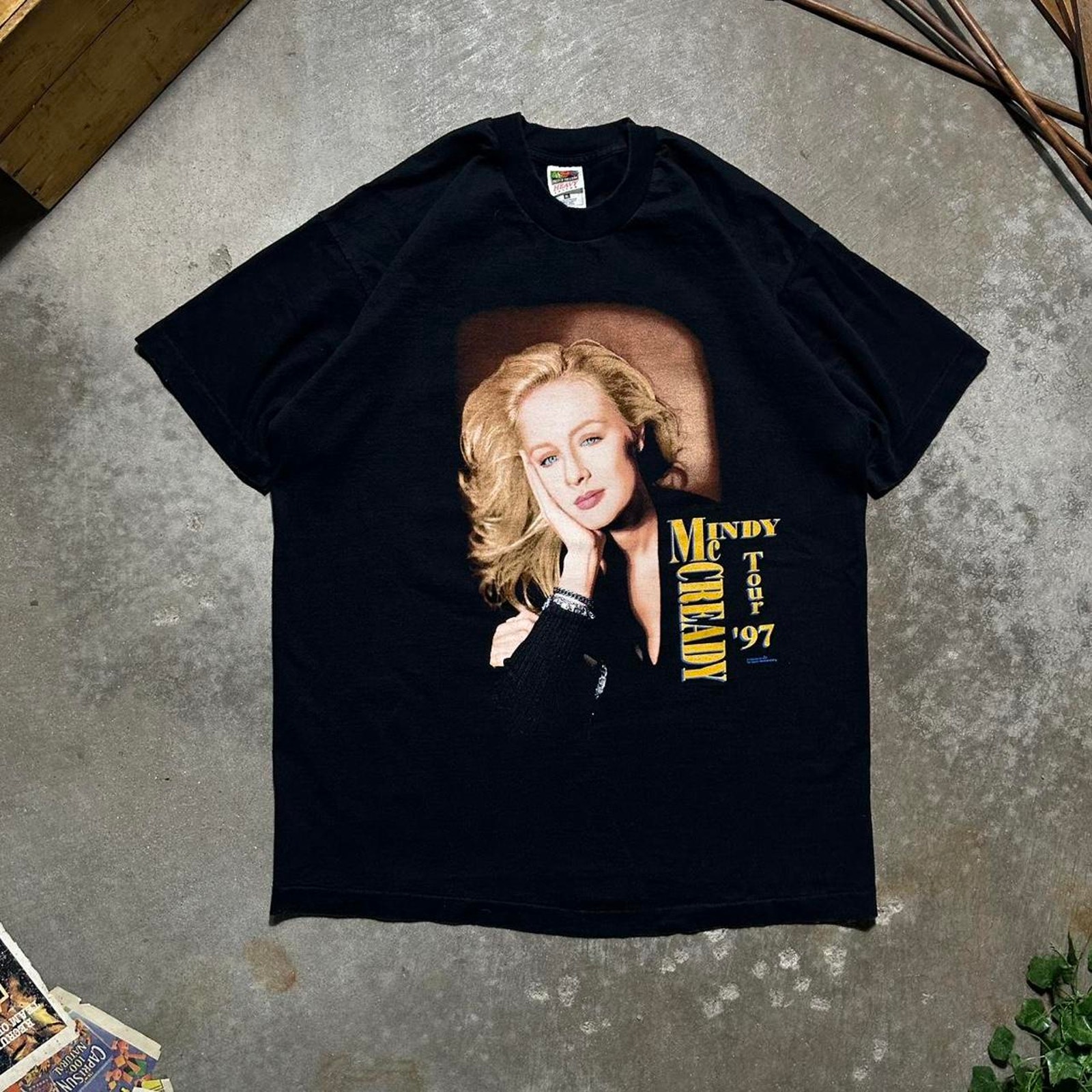 Vintage 90s 1997 Mindy McCready Tour Tee Mens | Mercari