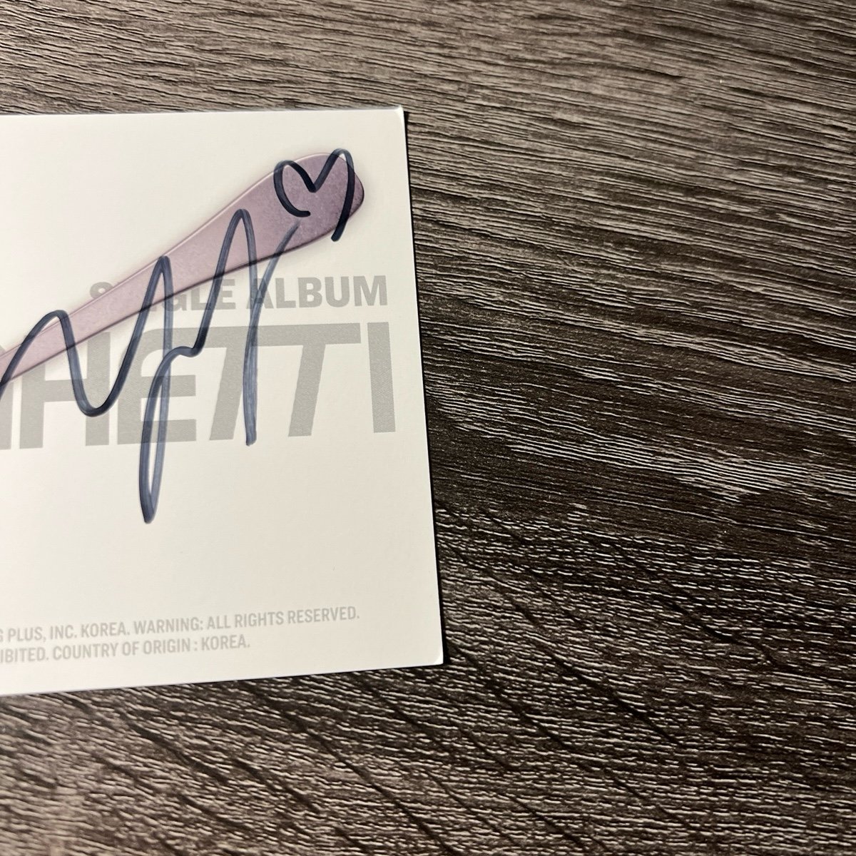 le sserafim spaghetti signed postcard yunjin* | Mercari