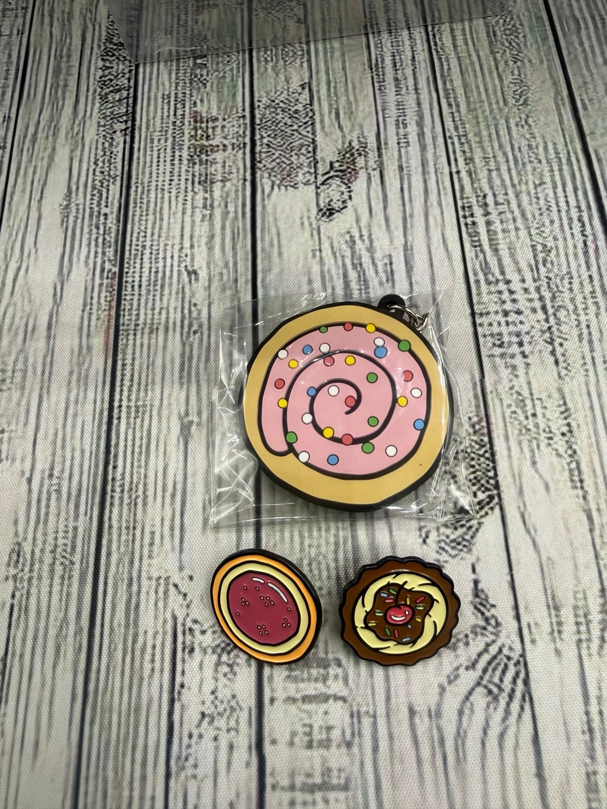 Crumbl Cookies pins & keychain Lot of 3 | Mercari