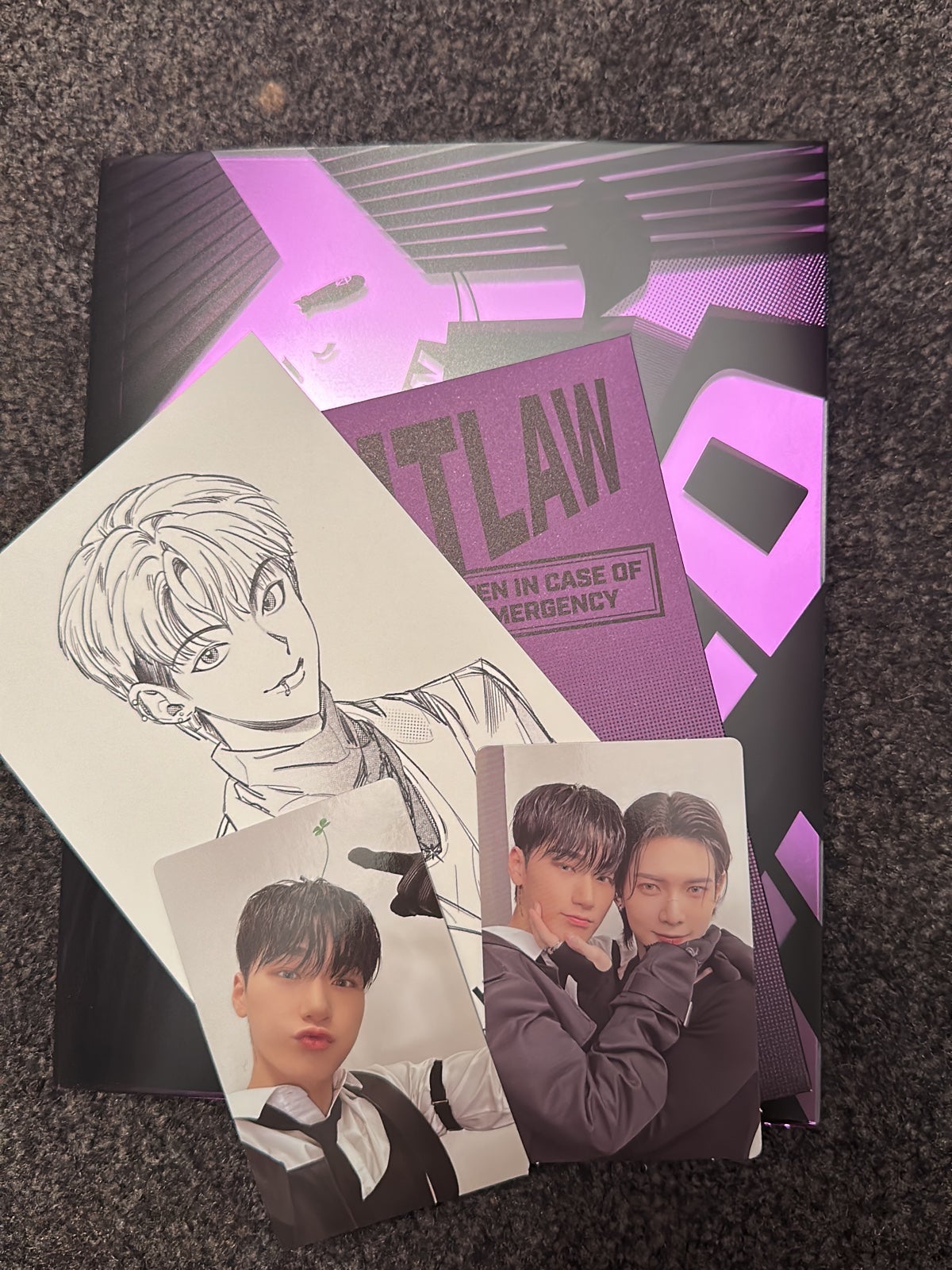 ateez outlaw album Like new | Mercari