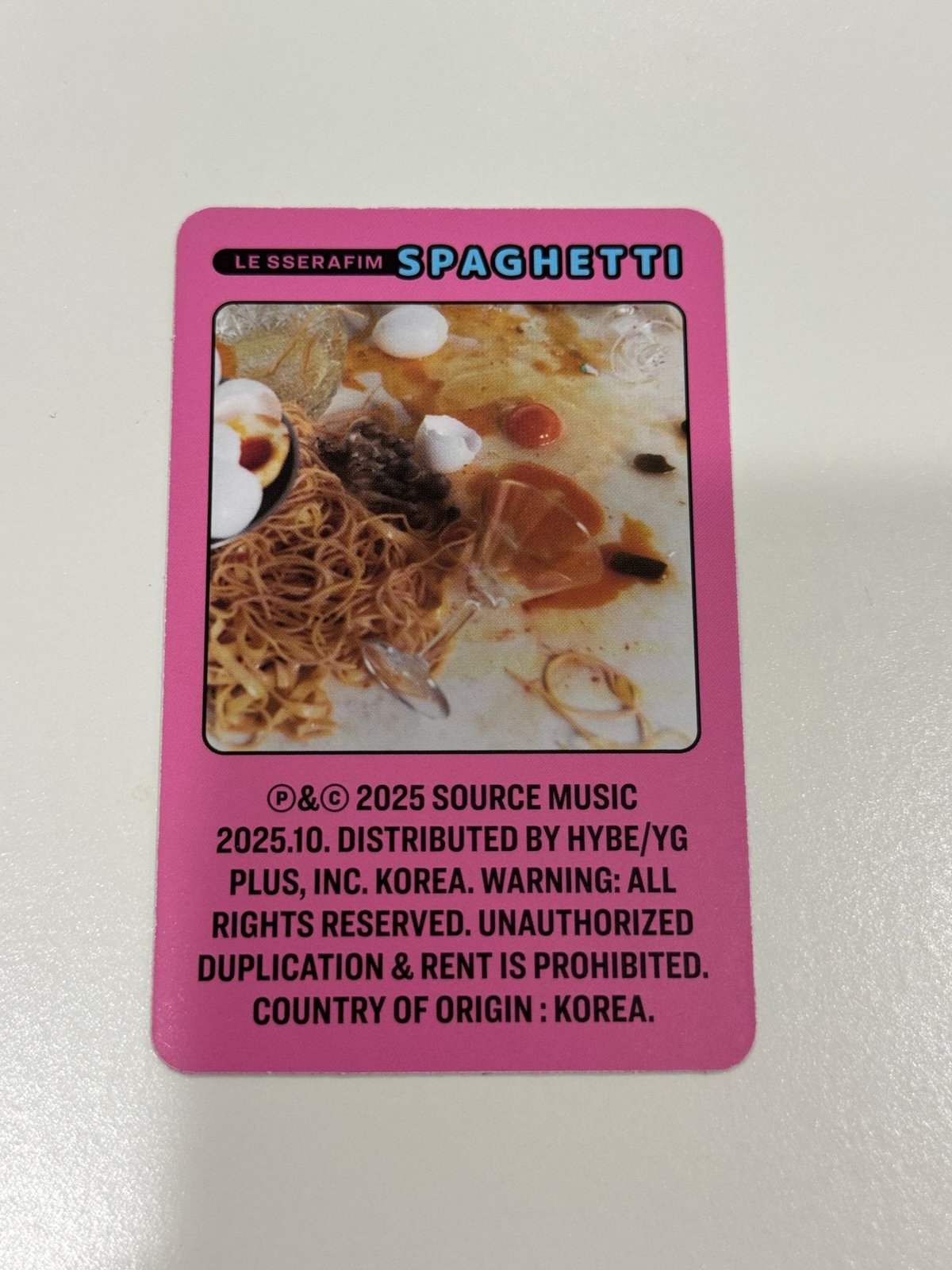 LE SSERAFIM SAKURA SPAGHETTI COMPACT SALSA | Mercari