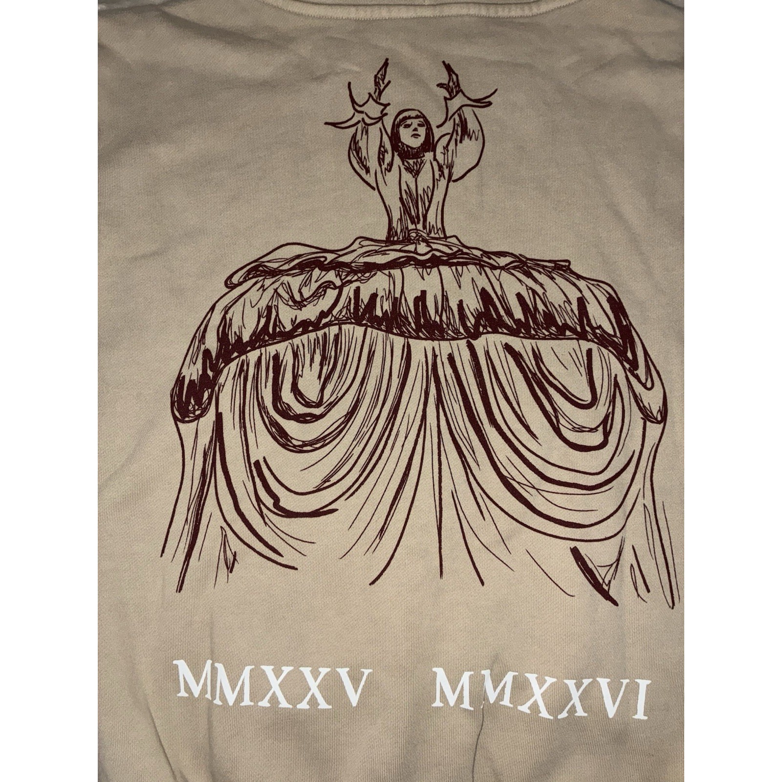 Lady Gaga Opera Haus Hoodie S Beige Full Zip | Mercari