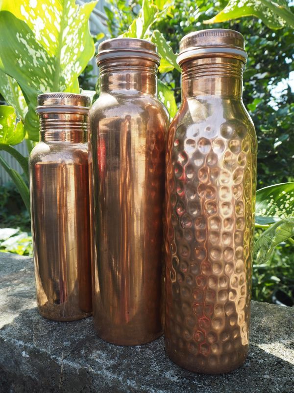 銅ボトルでアーユルヴェーダライフを♪銅イオンで残留塩素除去！