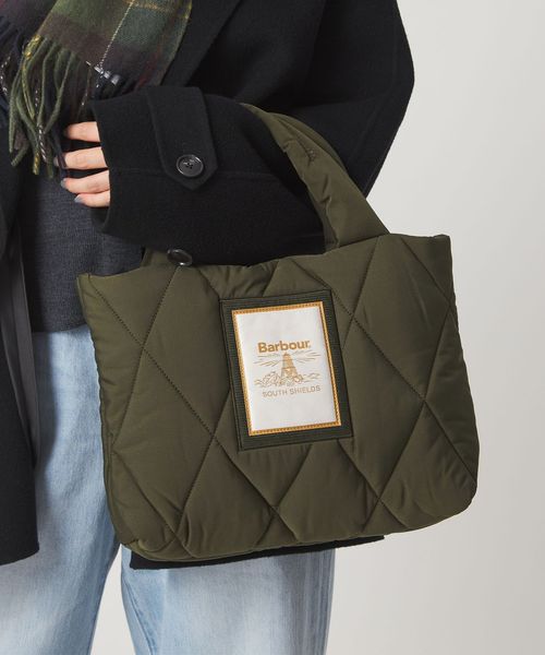 Barbour＞キルティング トートバッグ（ミニ）
