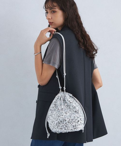 2WAY キラキラパデット 巾着バッグ