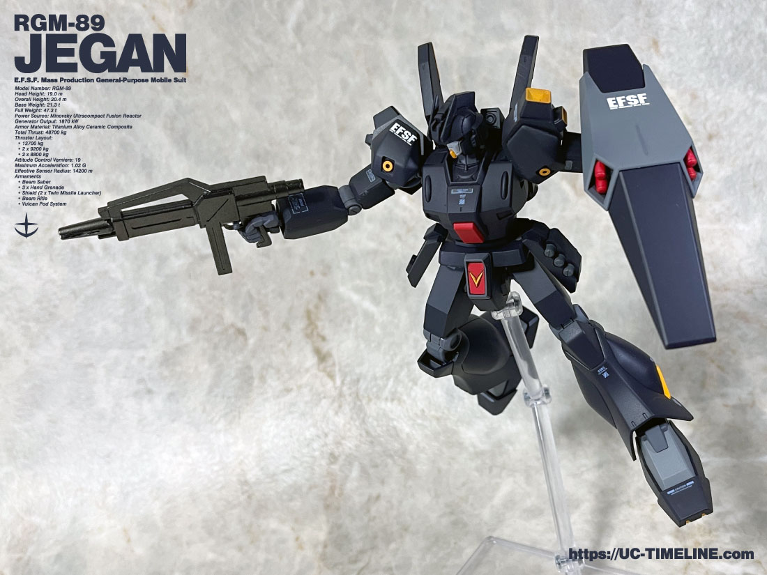 BANDAI SPIRITS_RGM-89 JEGAN (YUU KAJIMA CUSTOM) – UC-TIMELINE