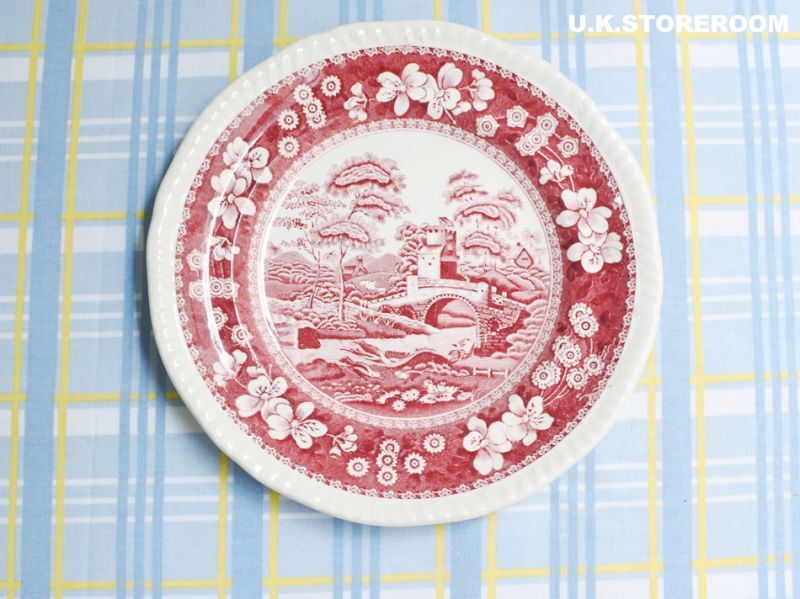 UKストアルーム SPO311 Spode スポード ピンクタワー ケーキプレート