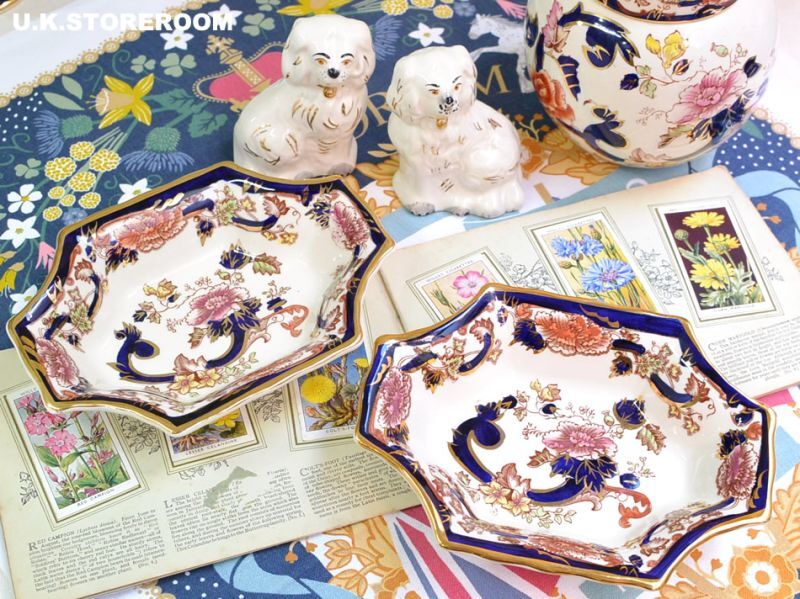 UKストアルームOB393 Mason's メイソンズ ブルーマンダレイ ボンボン