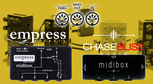 Empress Effects製品、Chase Bliss Audio製品のMIDIコントロール