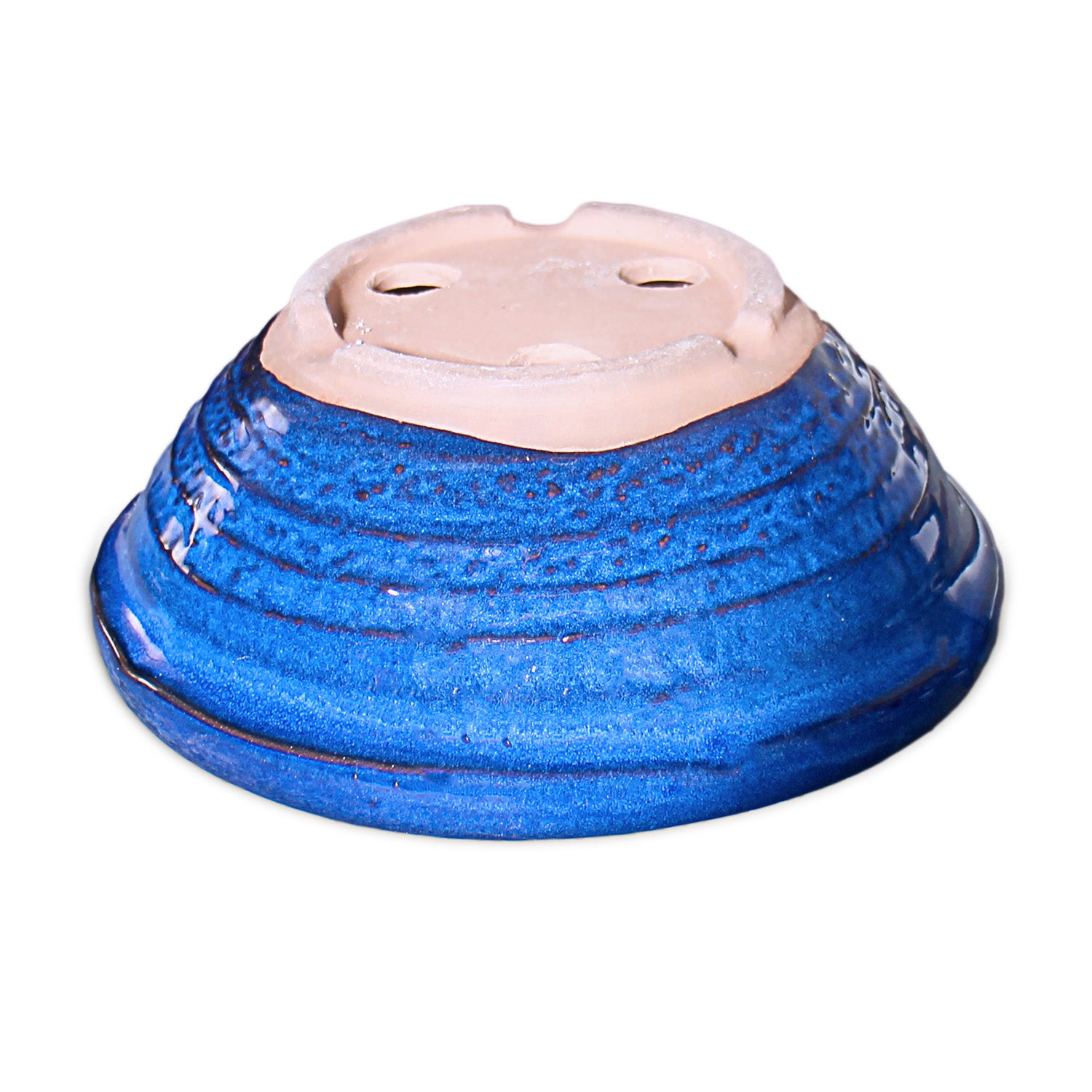 盆栽鉢 丸山草鉢 青 海鼠釉 四日市萬古焼 (6号(約19.5センチ)) – うめ