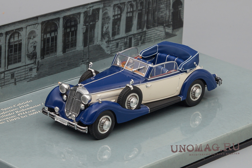 HORCH 853A Cabriolet (1938), blue