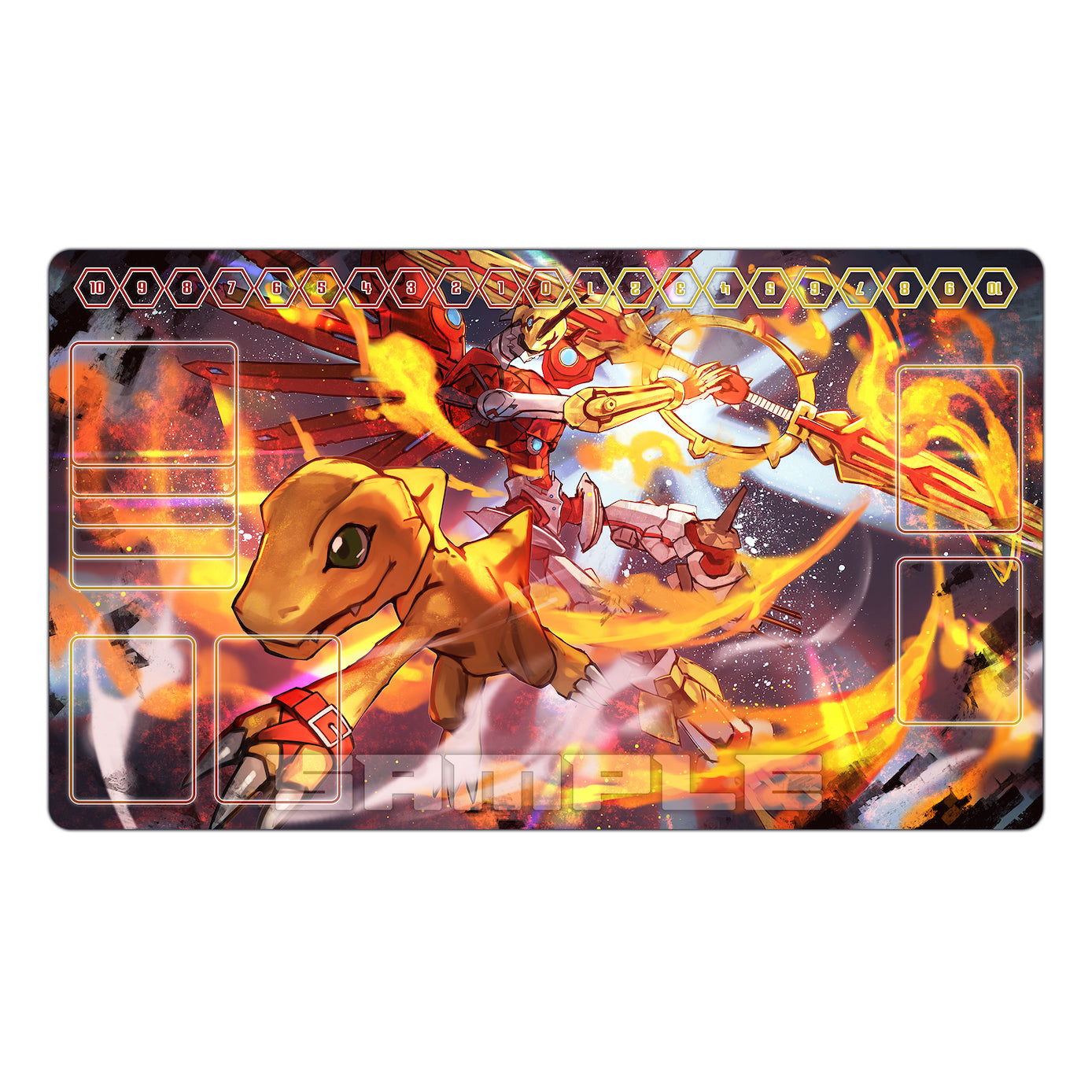 アグモン 2006 & シャイングレイモン TCG プレイマット – Usagi Draws