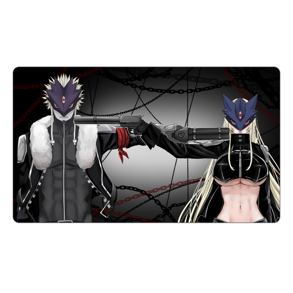 ベルゼブモン＆ベルスターモン TCG プレイマット – Usagi Draws