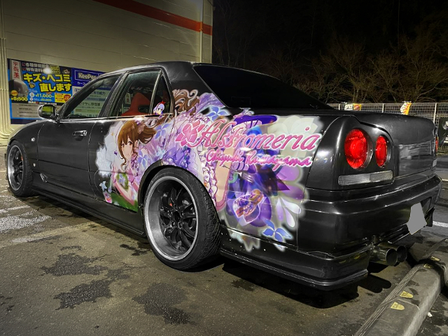 痛車アイドルマスターシャイニーカラーズ桑山千雪!ER34スカイライン4