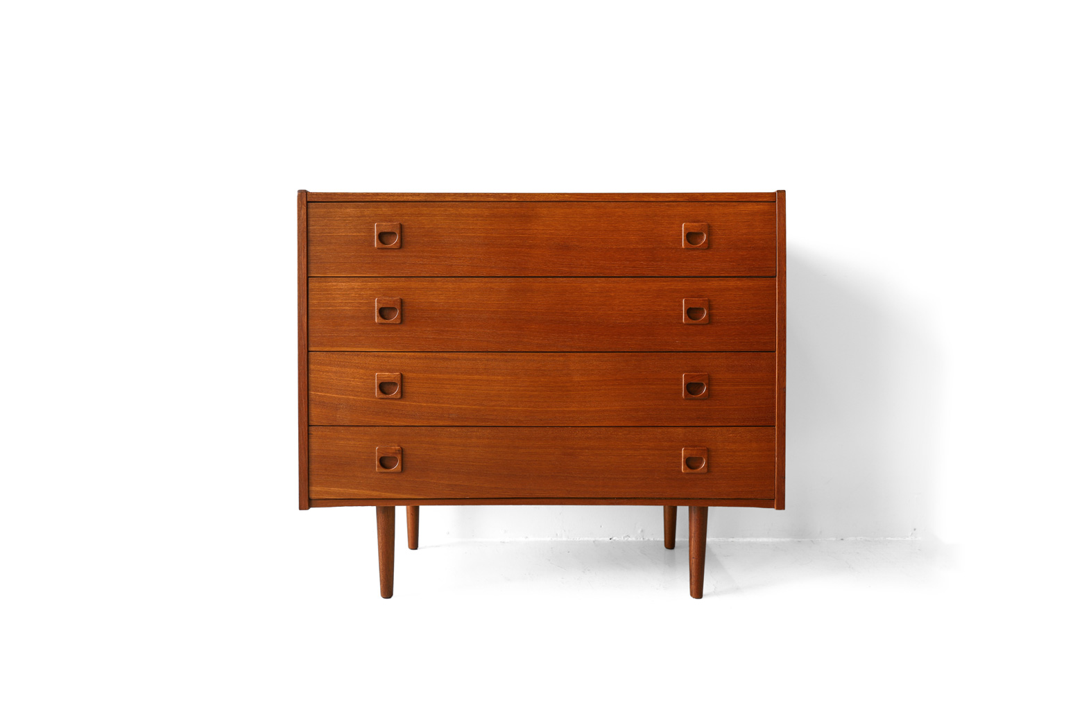 デンマーク ヴィンテージ チェスト 4段 チーク材 北欧 家具/Danish