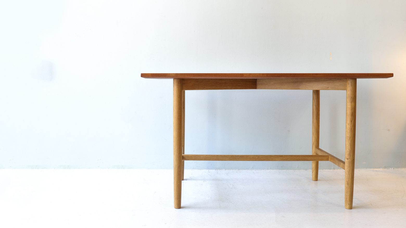 デンマーク ヴィンテージ コーヒー テーブル チーク材 オーク材 北欧