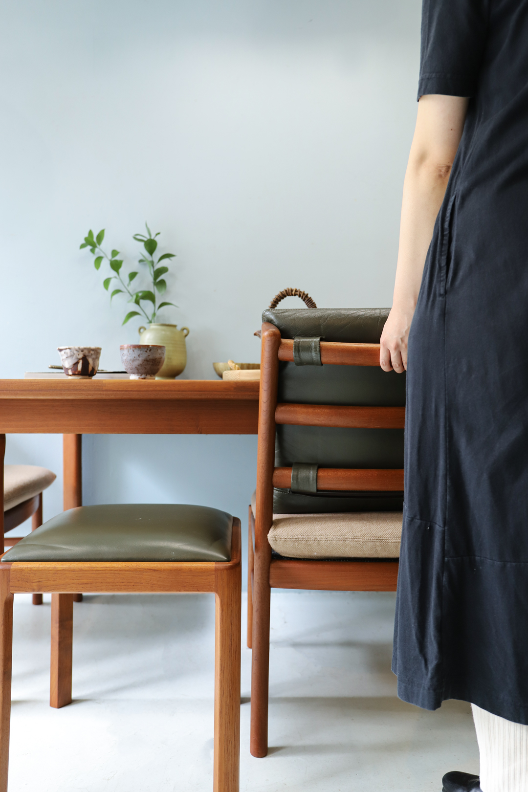 日田工芸 ダイニングチェア アームレス ジャパンヴィンテージ チーク材