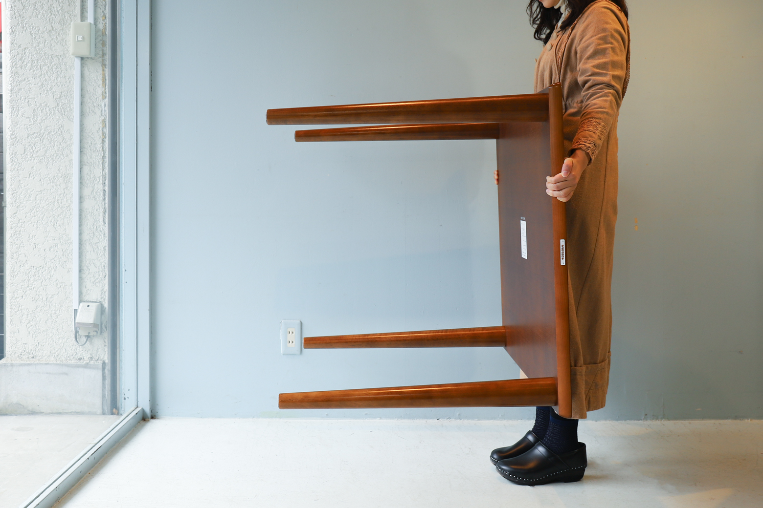 カリモク60+ ダイニングテーブル800 ウォルナット レトロ モダン