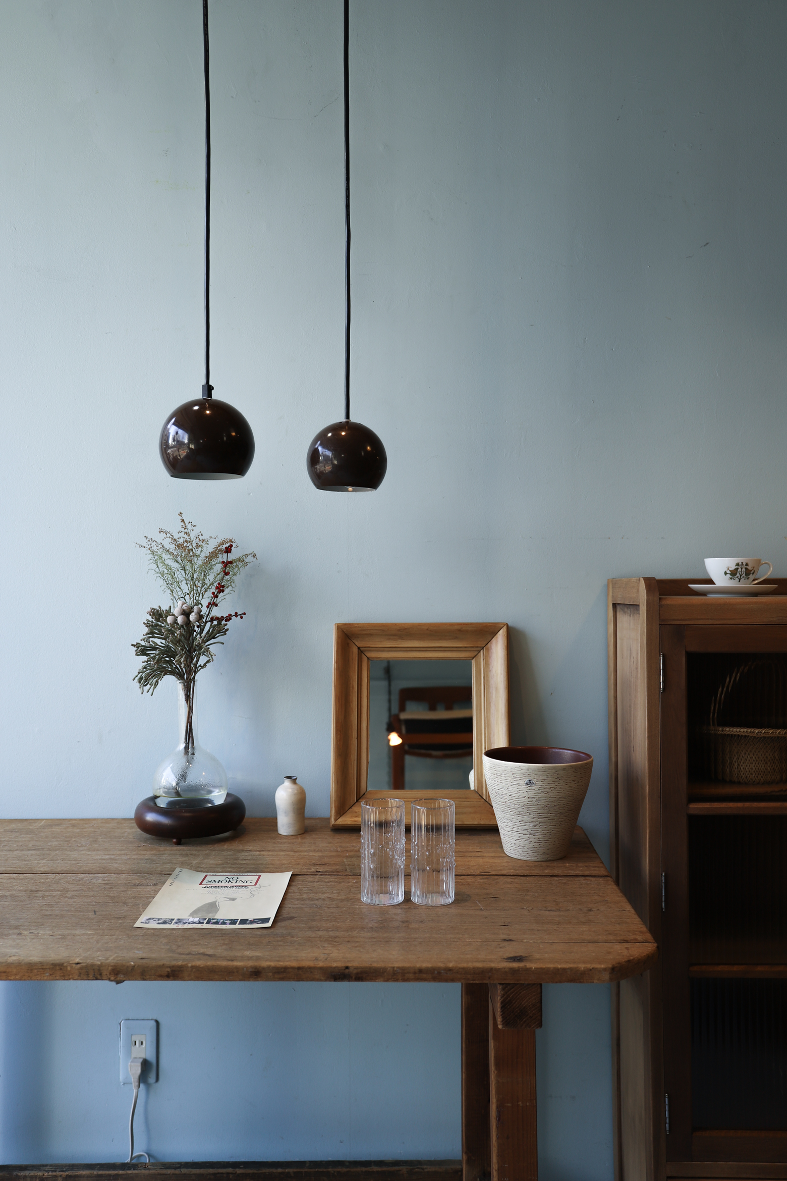 デンマーク ヴィンテージ ボール ペンダントライト 照明 ランプ ミッド