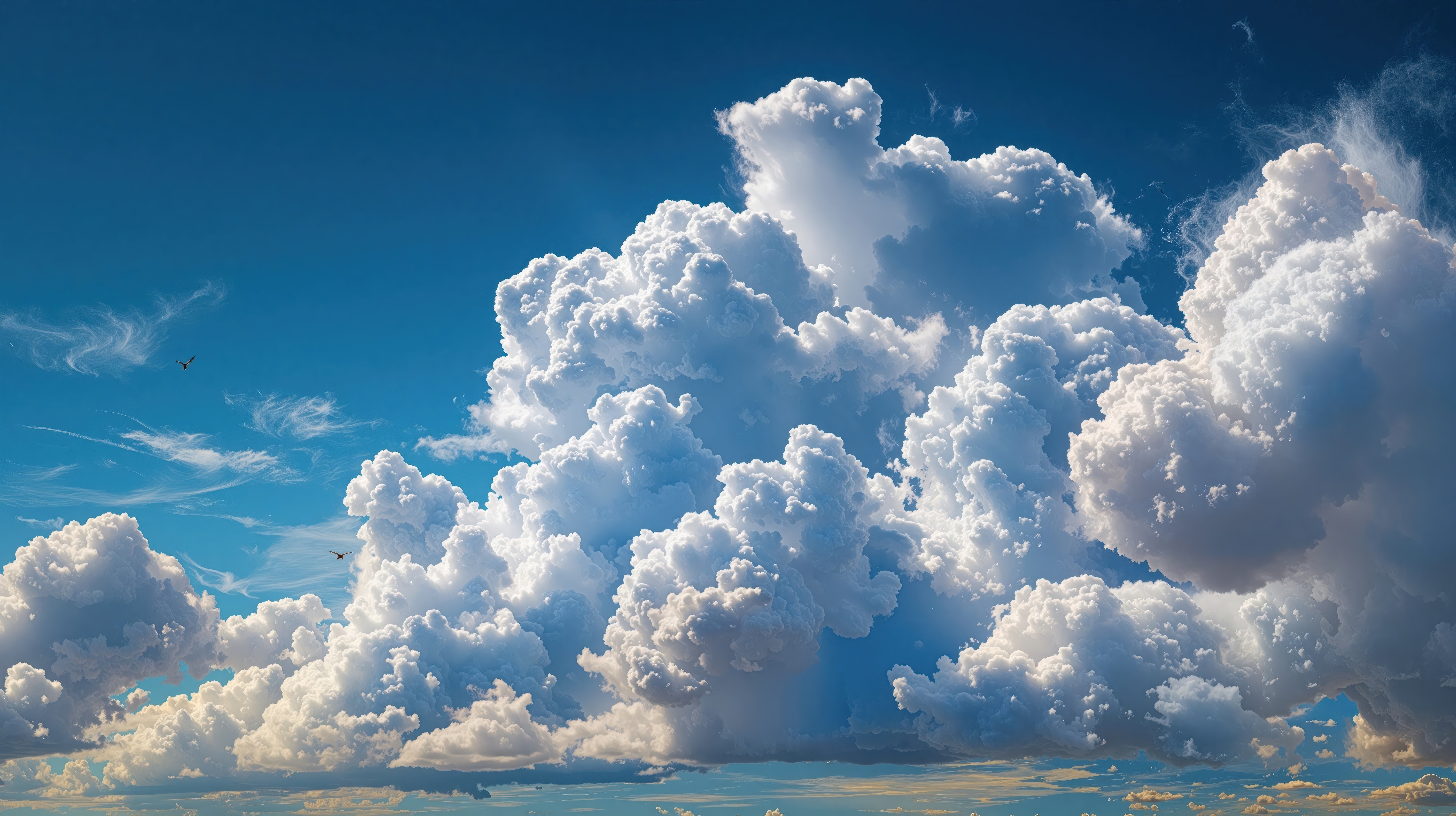 青空に聳え立つ積乱雲と入道雲、夏の雲の迫力 - ぱくたそ