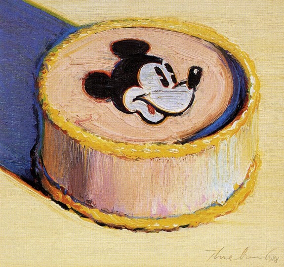 Yellow Mickey Mouse Cake, 1998 - Wayne Thiebaud - WikiArt.org