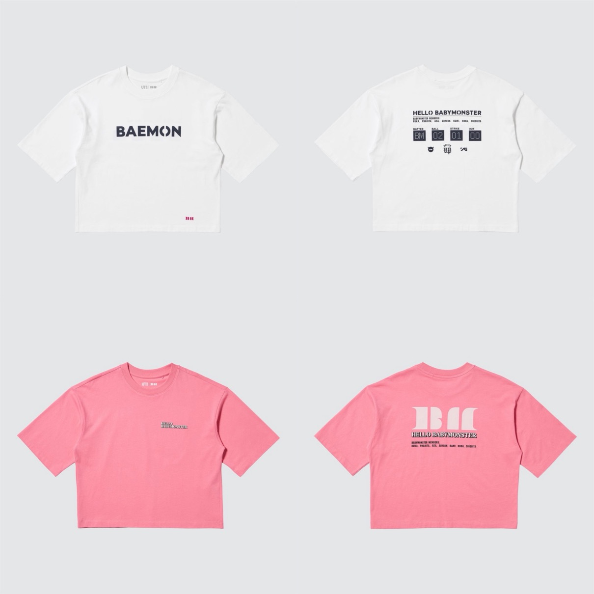 UNIQLO UT x BABYMONSTER コラボTシャツコレクションが国内2月20日より