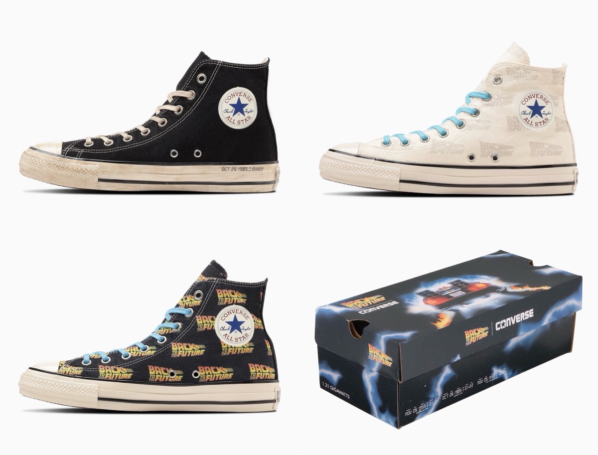 BACK TO THE FUTURE × Converse ALL STAR US MT & LG HI 全3モデルが