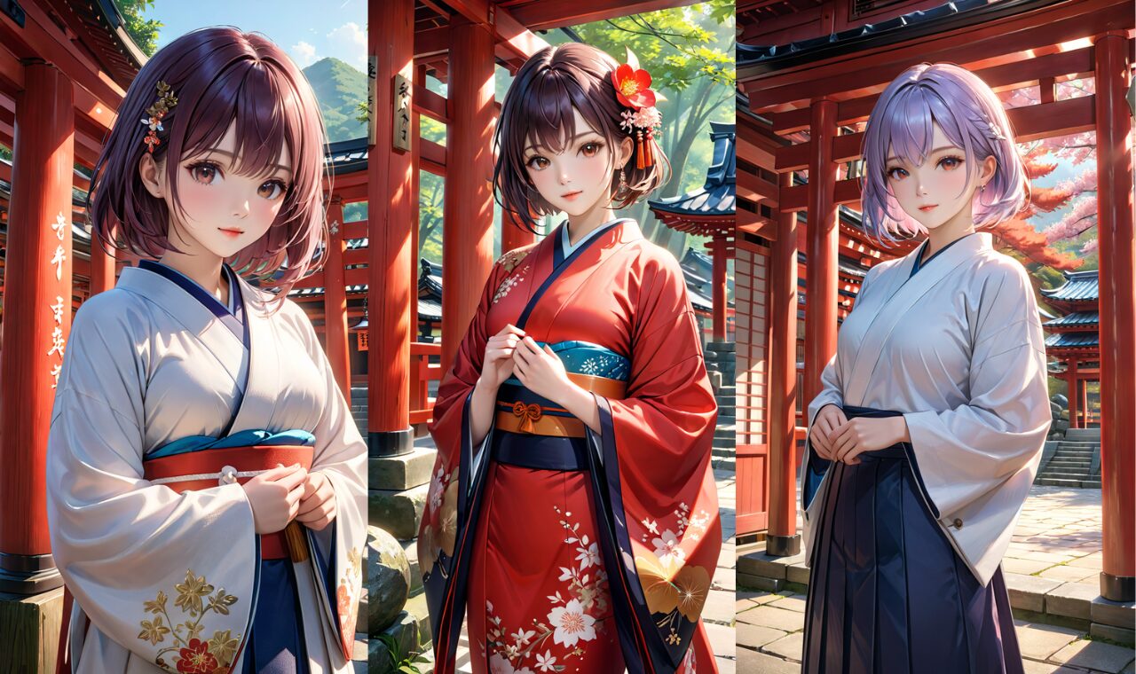 和服（着物・浴衣）の呪文・プロンプト一覧！画像付き解説【Stable