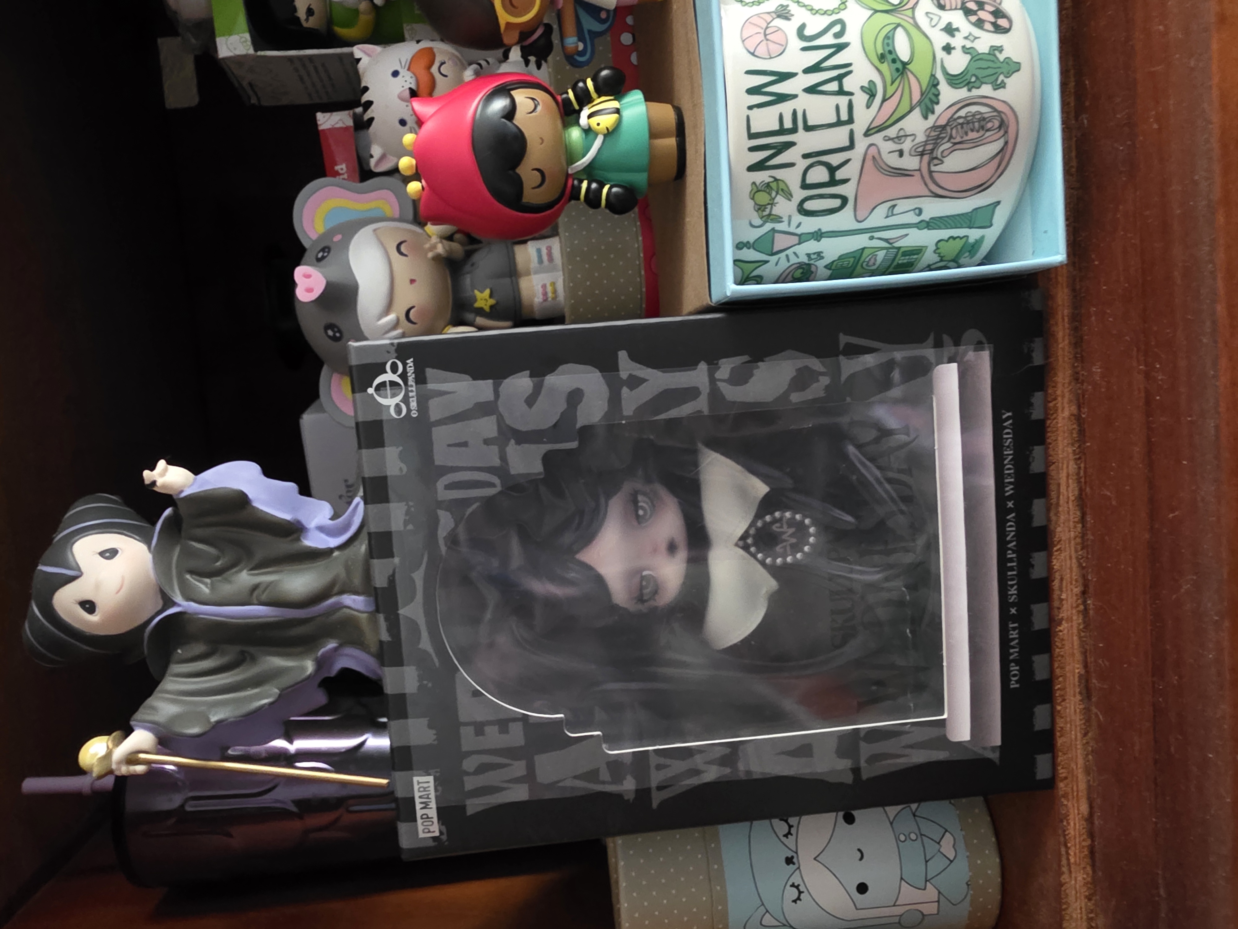 SKULLPANDA × Wednesday Plush（Classic Dress Version） - POP MART