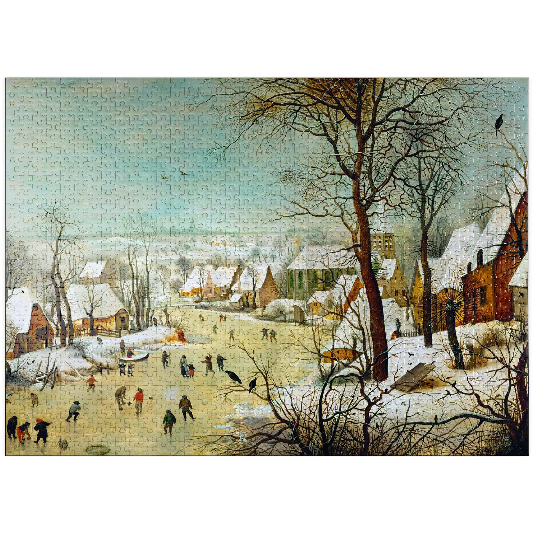 Winter Landscape with Skaters - 1565 by Pieter Bruegel the Elder