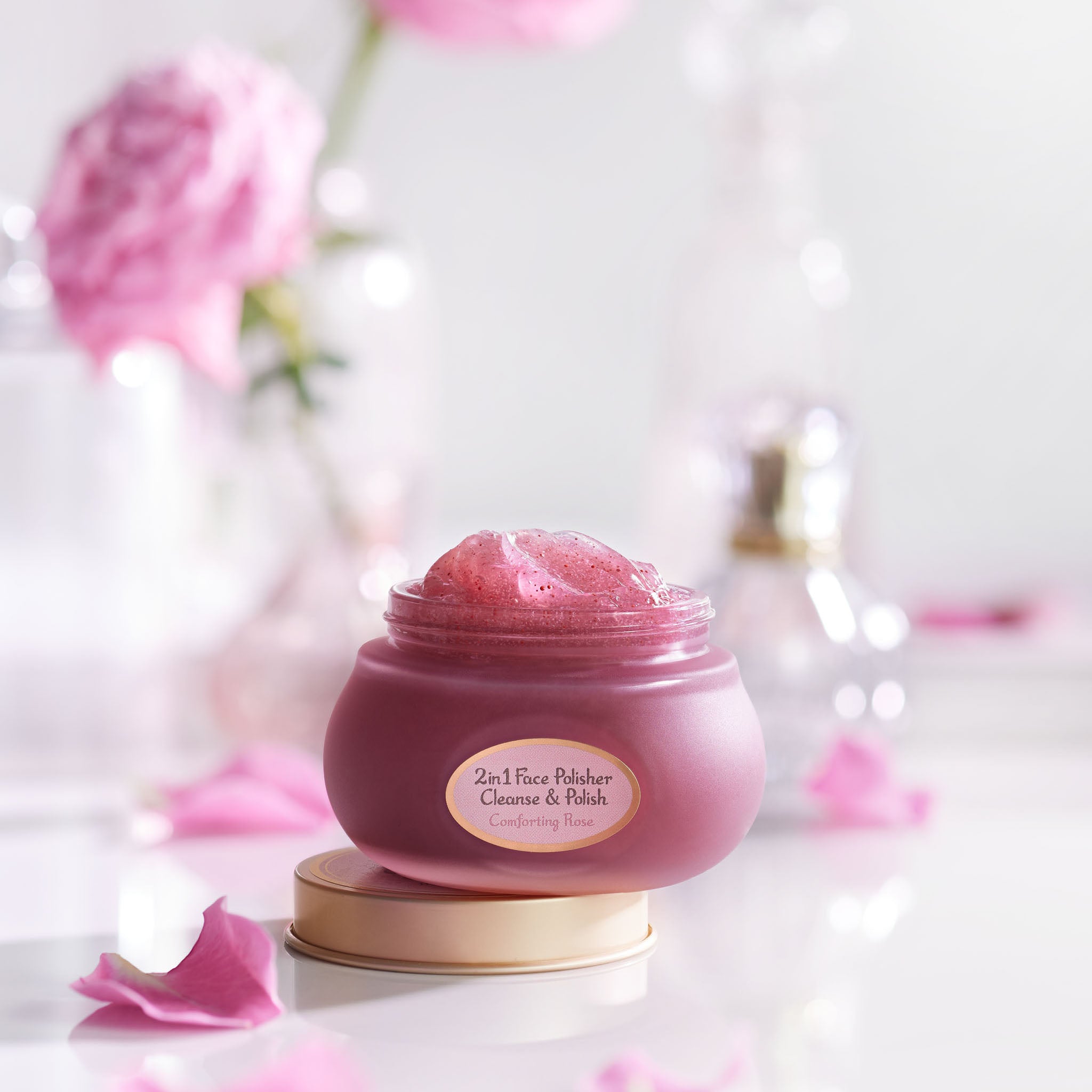 2 in 1 Gelée Face Polisher Comforting Rose 4.2oz (125mL) – SABON