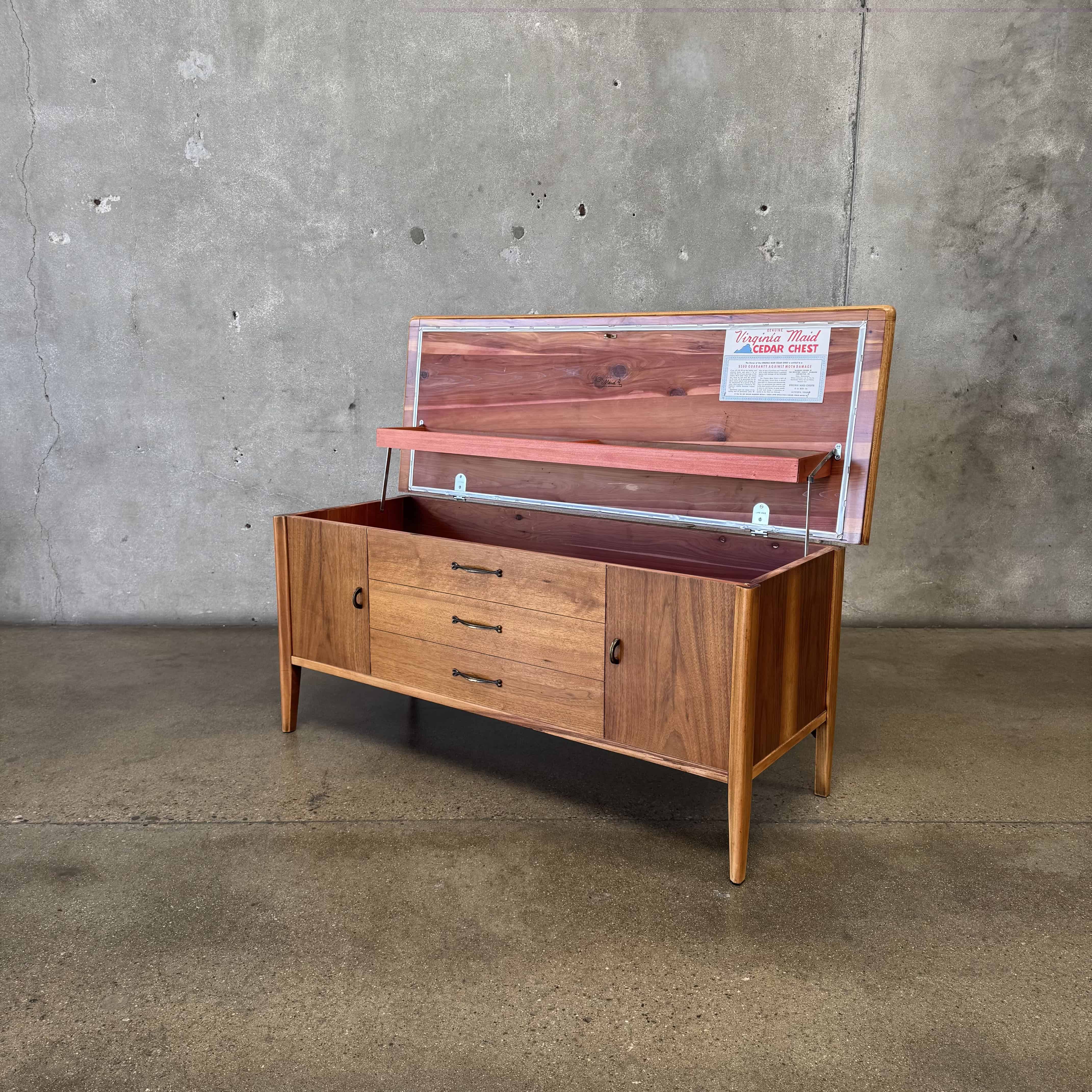 Mid Century Virginia Made Trunk By Lane C. 1950s