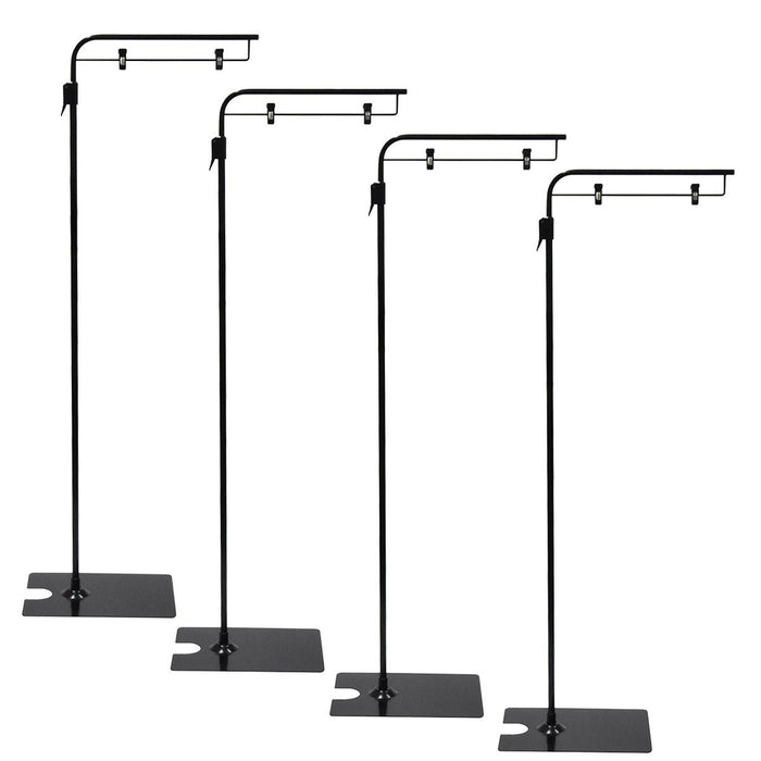 フロアスタンド 黒 【4本組み】— ウリサポ