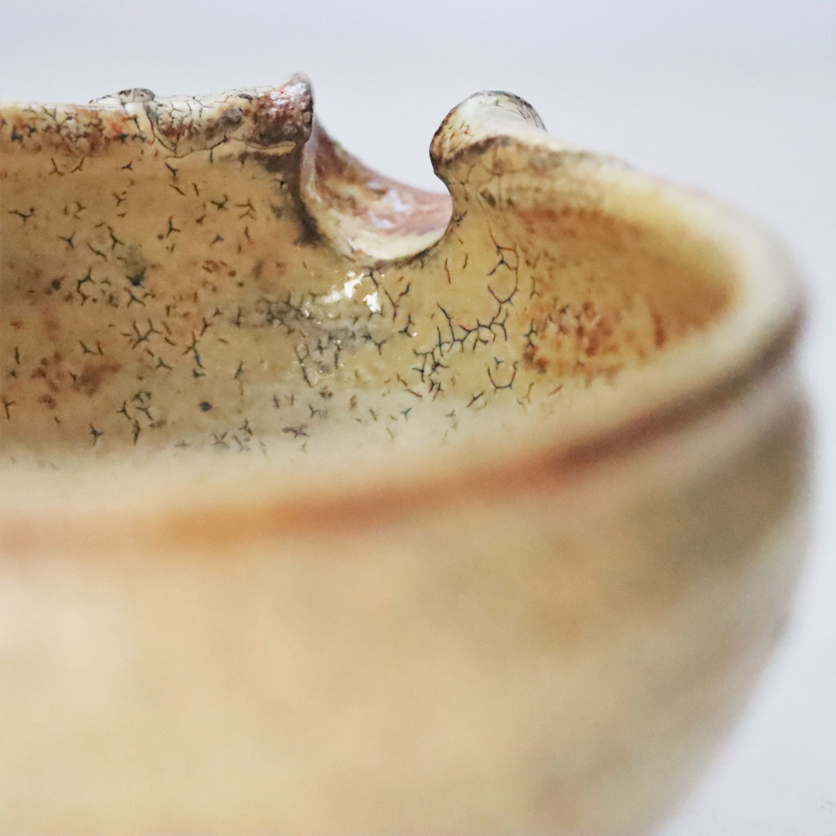 工藤和彦】黄粉引片口鉢 – うつわ御結