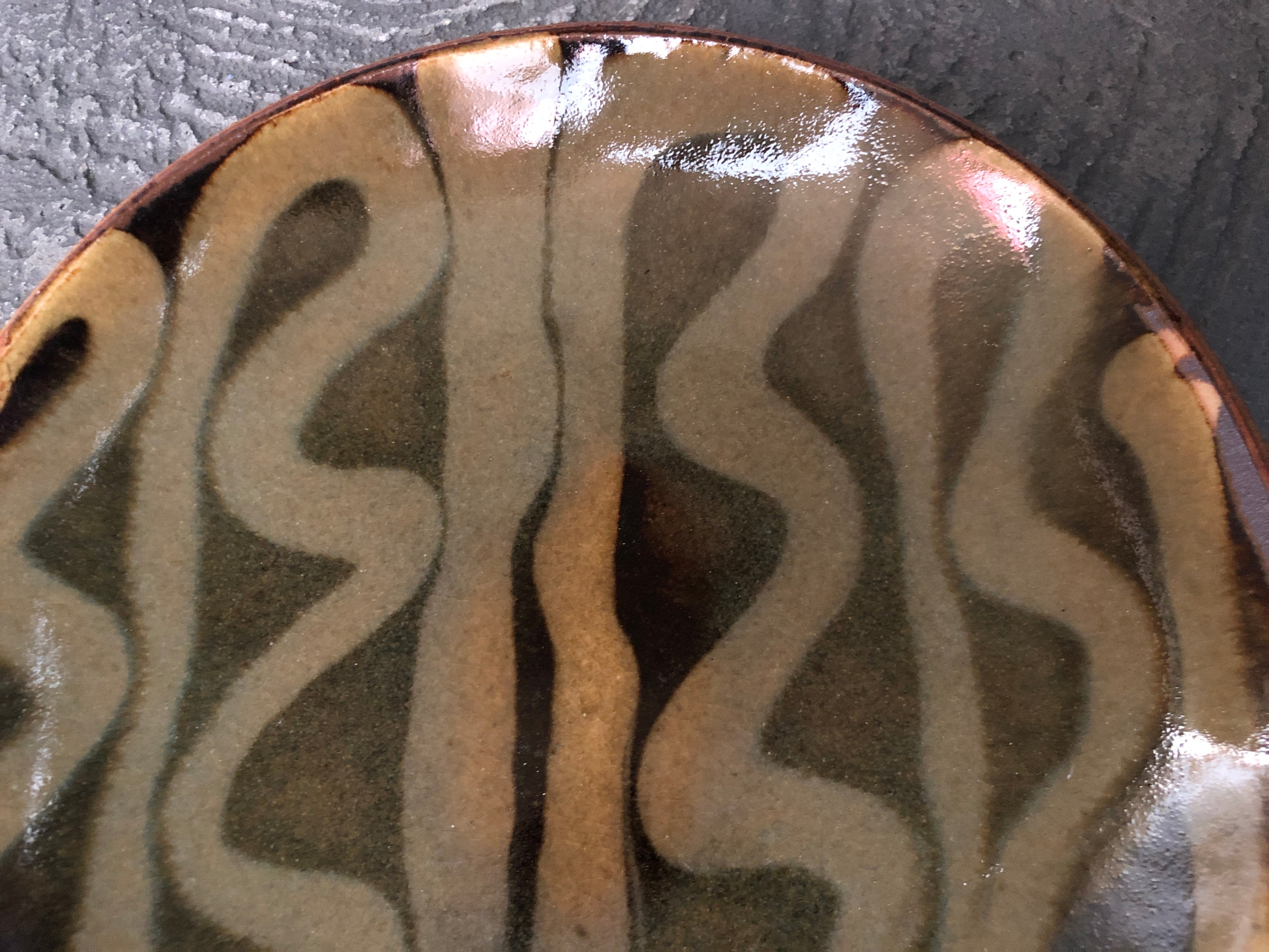 生畑皿山窯【京都】前野直史 スリップウェア 7寸皿A – UTSUWA HIYORI