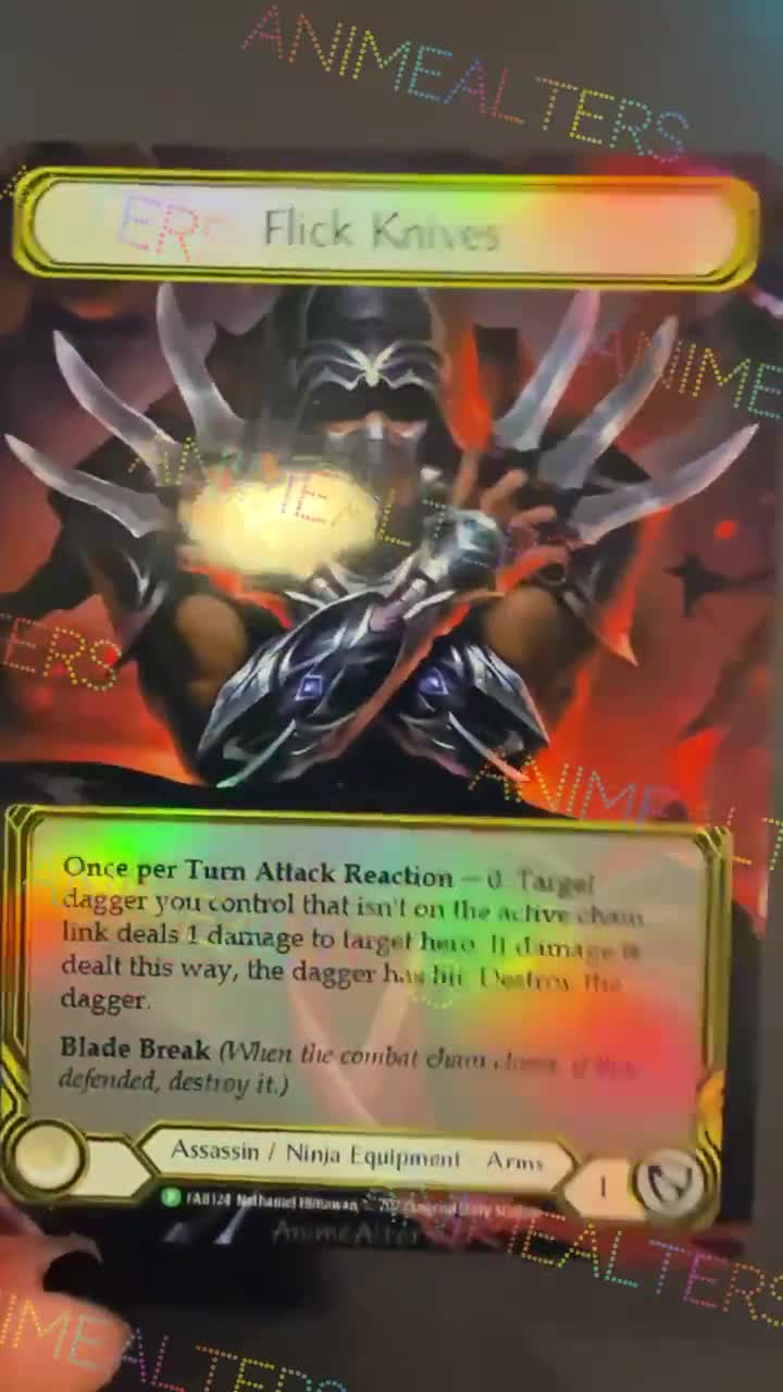 Flick Knives - Equipment Proxy Alter - Flesh and Blood TCG - Etsy