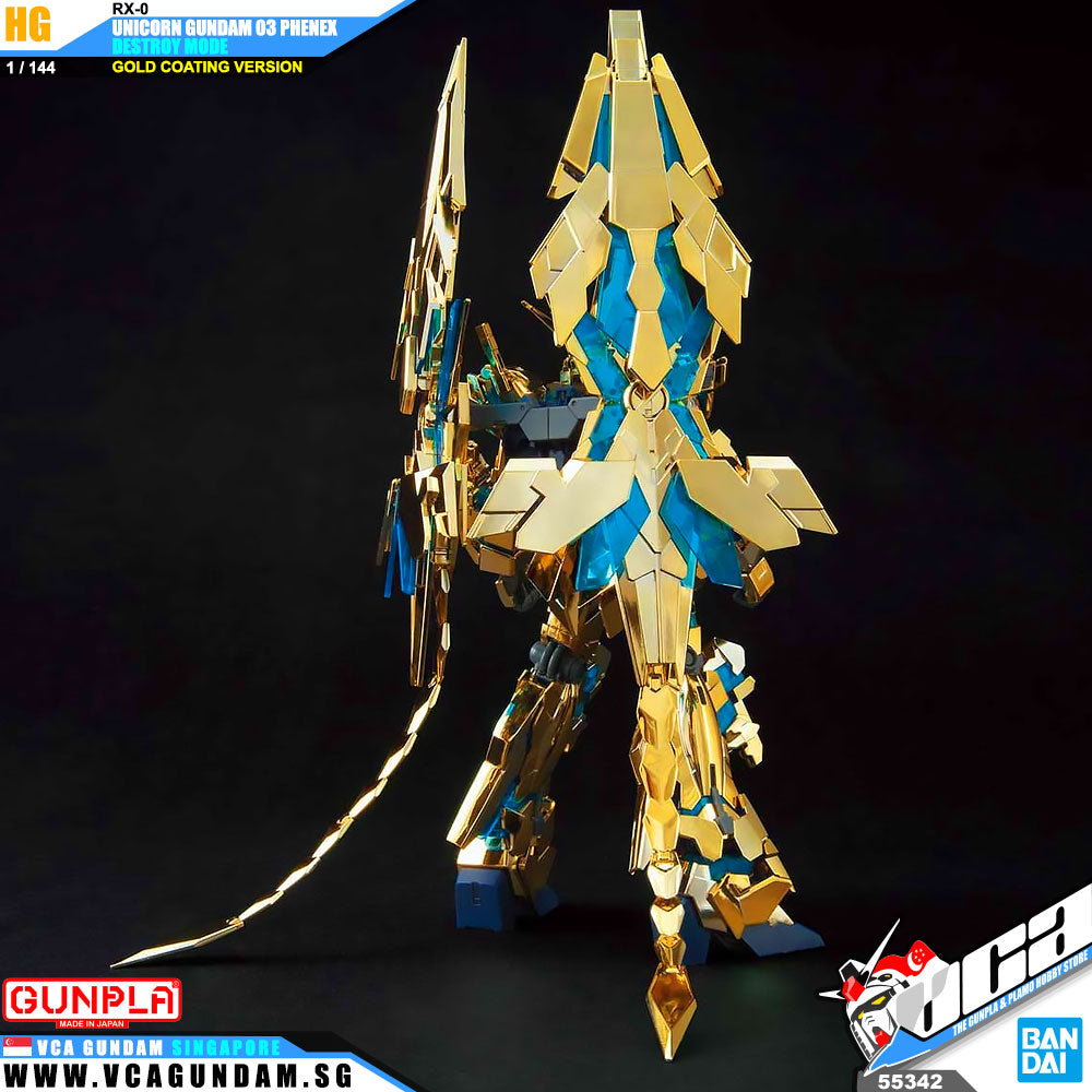 GUNPLA® HG UNICORN GUNDAM 03 PHENEX (DES. MODE) (NT VER) GOLD