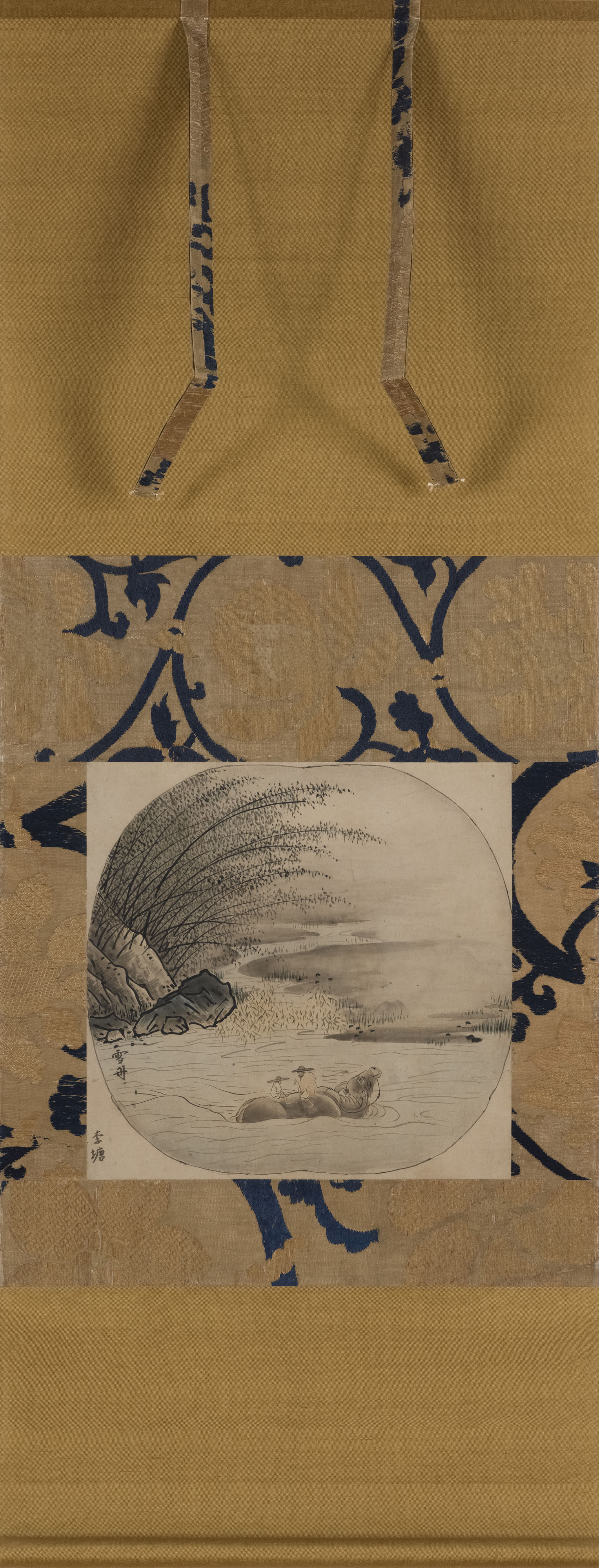 牧牛図（渡河） | やまぐちバーチャルアートミュージアム