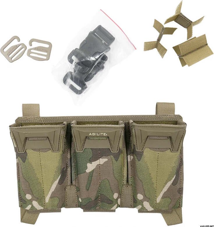 Agilite PINCER™ Placard Multi-Caliber Triple Mag Pouch | AR-15