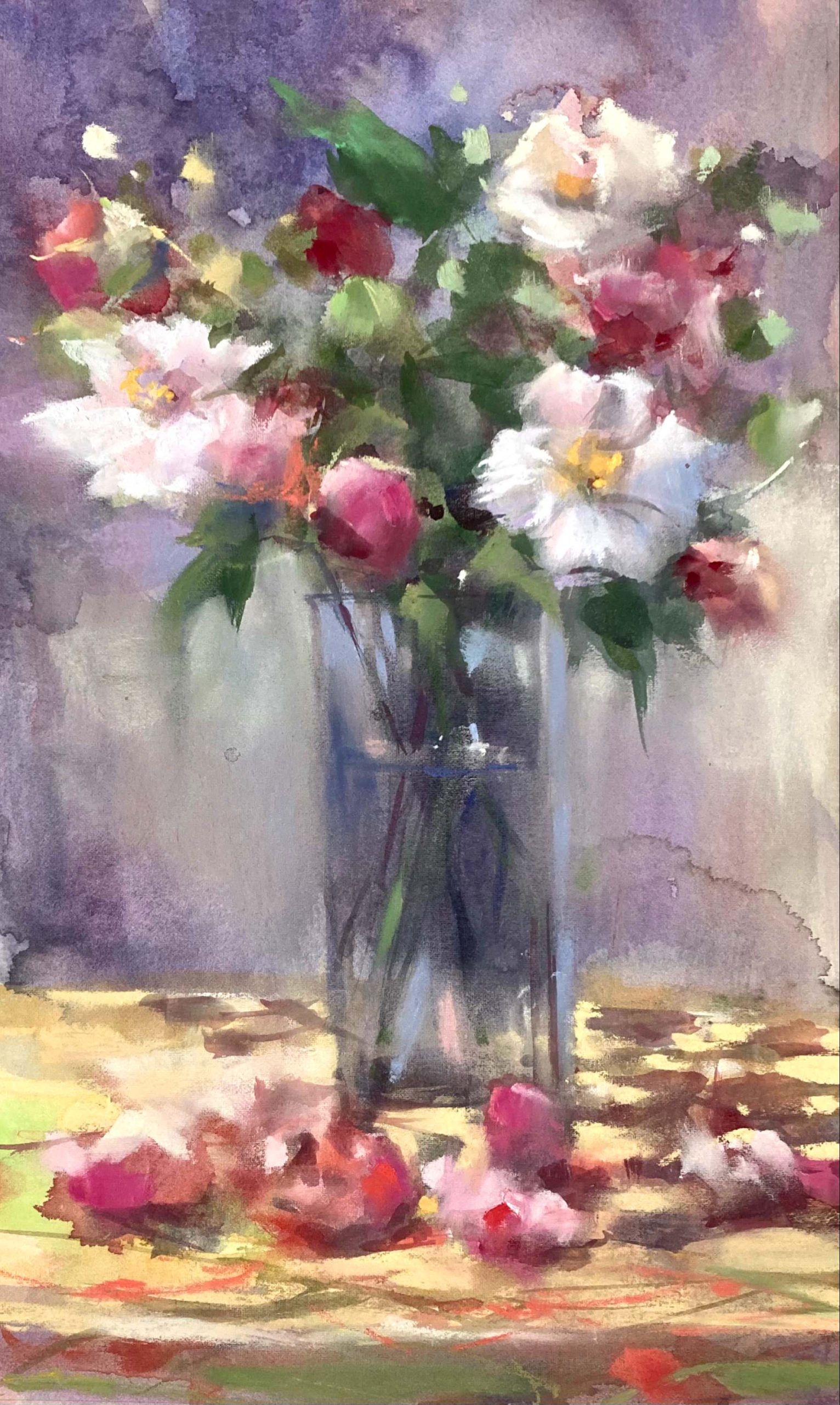 花の絵画を飾り、ワンランク上のインテリアに。おすすめの選び方や混合