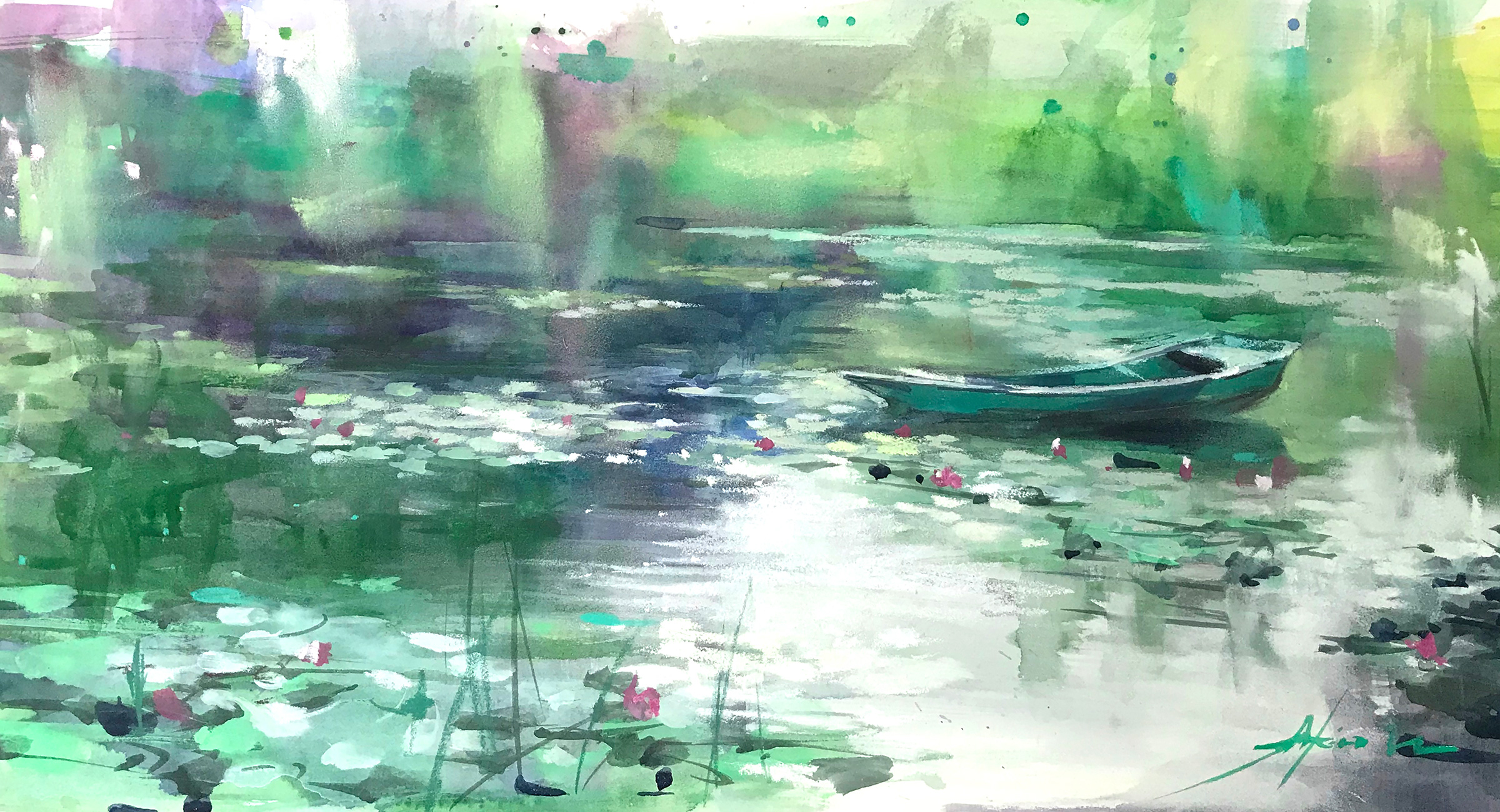 水彩とパステルの併用「混合技法」を始めたきっかけ 〜油絵具