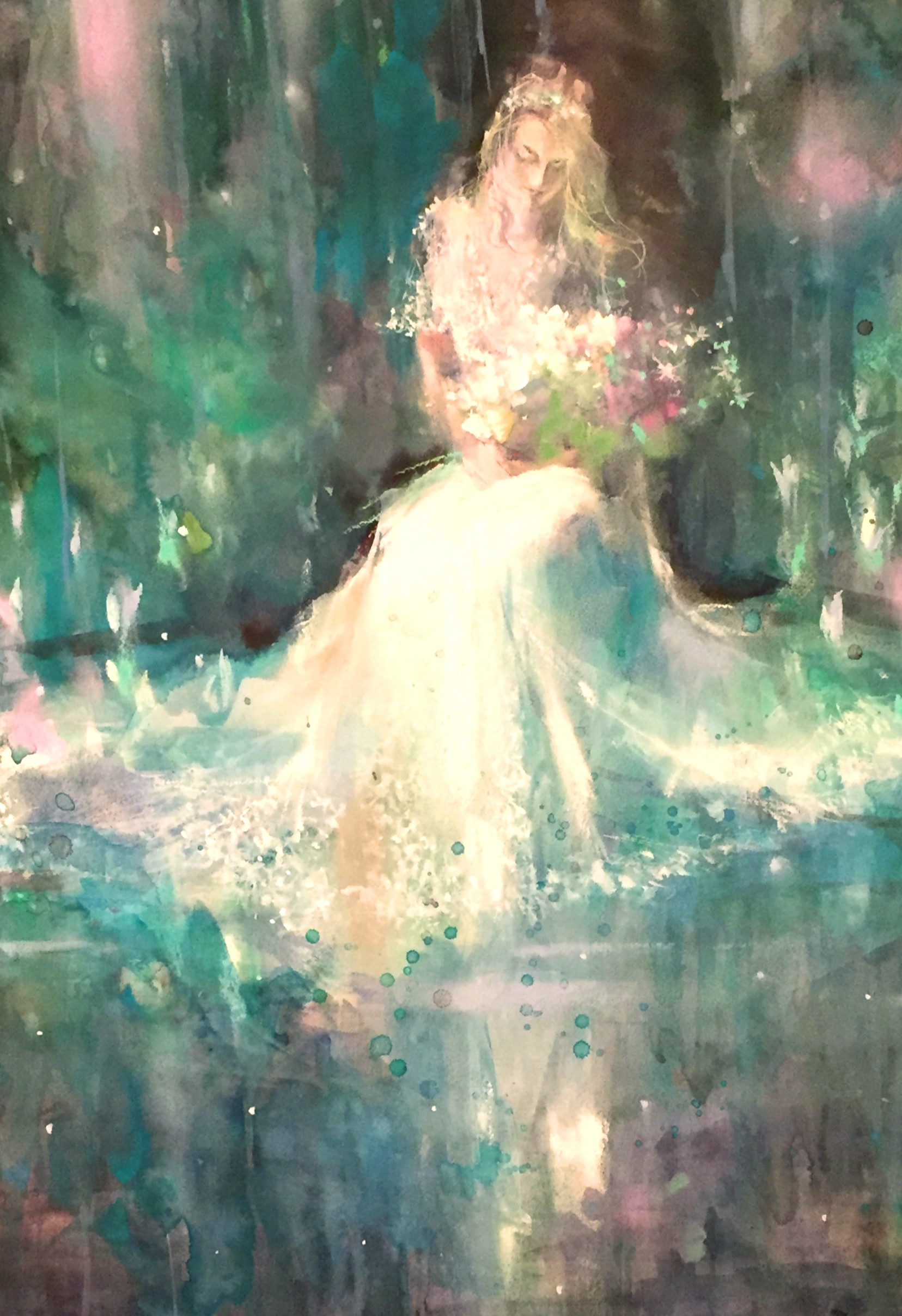 おしゃれな人物画を飾りたいなら。村田旭の水彩×パステルの「混合技法