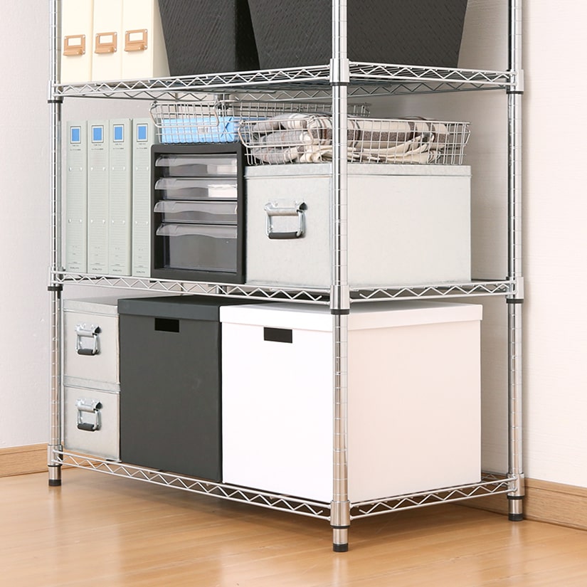 週末限定10%OFF】 [25mm] メタルルミナス トールラック 幅60 6段 (幅61