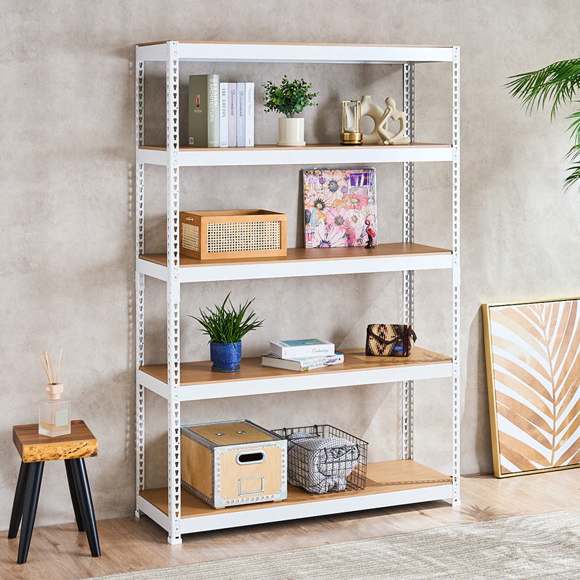 METAL＆WOOD RACK メタルウッドラック フリーラック 幅120 5段(幅121