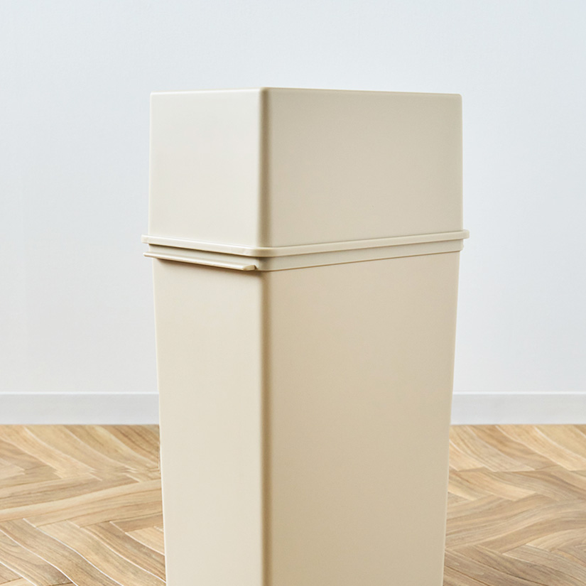 ホワイト・ブラウン廃番※ゴミ箱 25L 深型 3個セット カフェスタイル